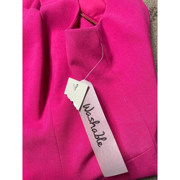 Eliza J Cocktail Dress Cutout Neckline Barbie Pink Sheath Sleeveless Women 6 NWT - Picture 9 of 9